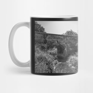 Brick bridge over the river Mug